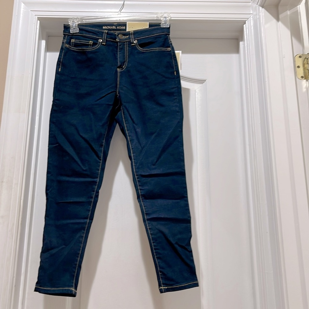 NWT MICHAEL KORS Izzy Cropped Skinny Jeans, size 4